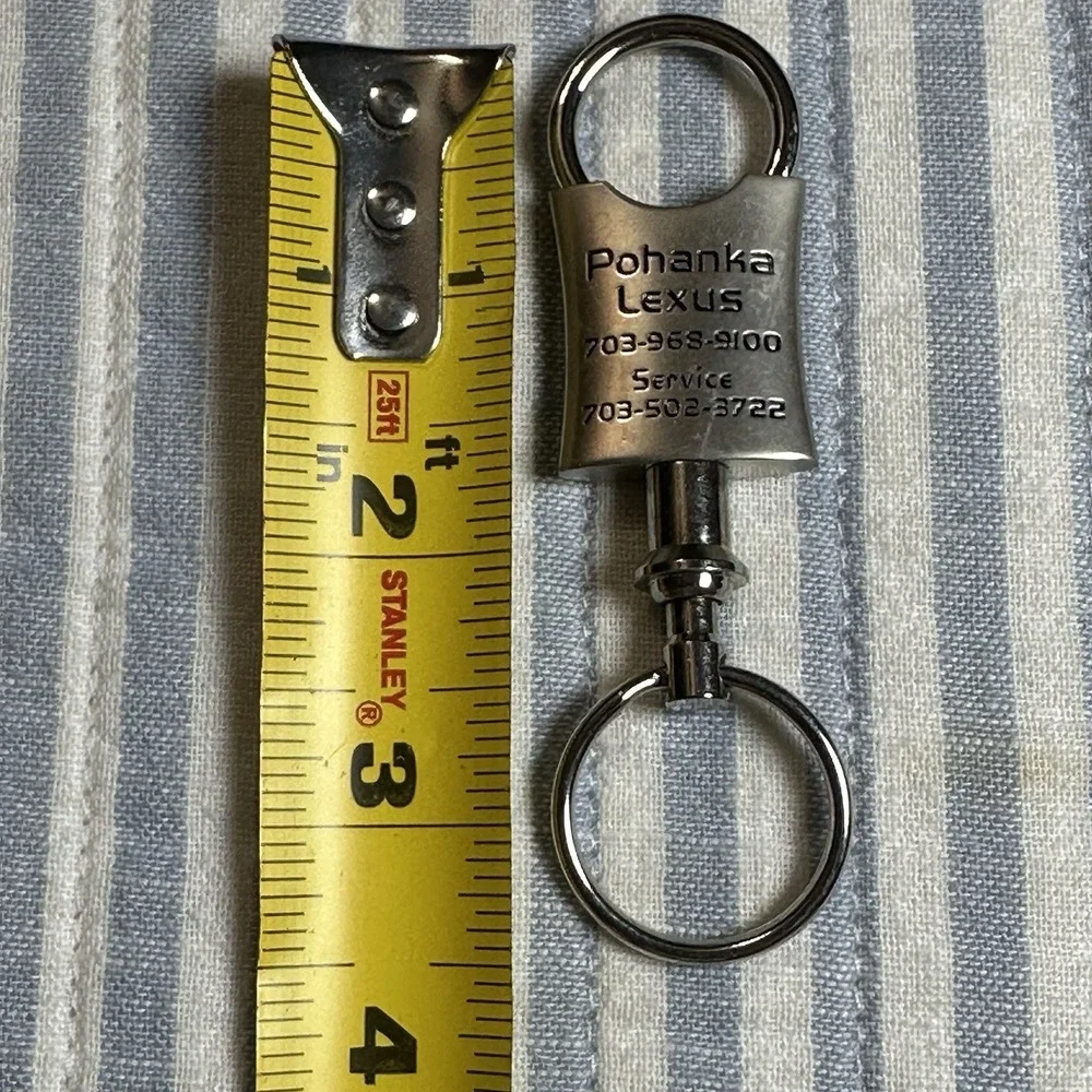 Lexus Metal‎ Keychain Pohanka Lexus Dealer Key Ring Heavy Duty Detachable